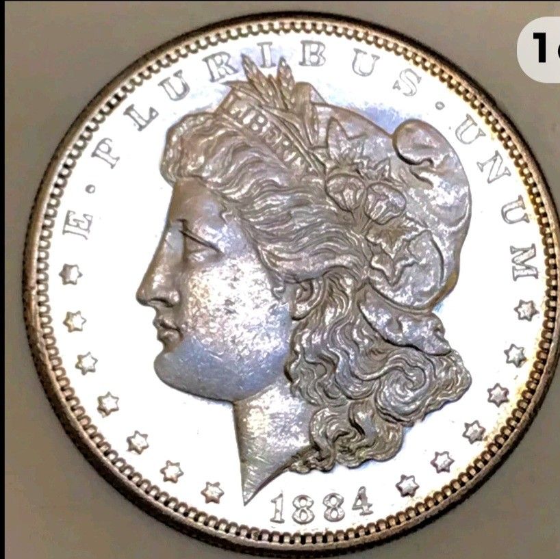 Very Rare 1884 S Morgan silver dollar