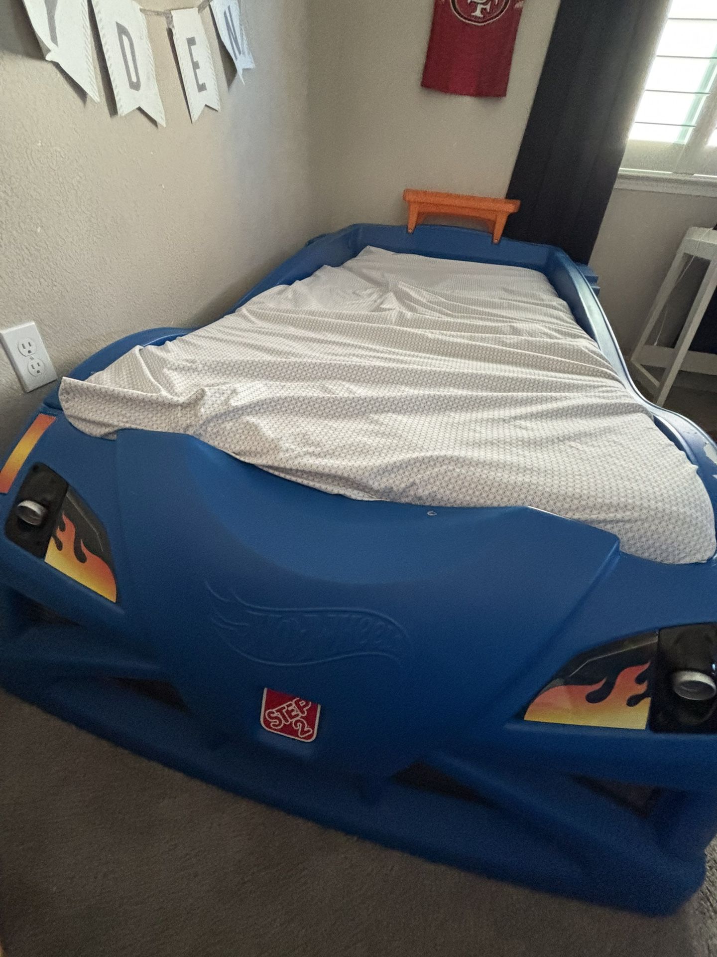 Hot Wheels Twin Bed And Matching Dresser