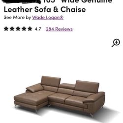 Beand New Leather Sofa 