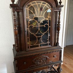 Antique China Cabinet (Real Wood) Antique Architecture