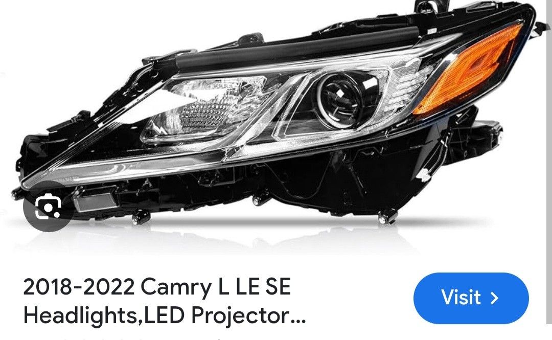 Stock Headlights For 2018-2022 Toyota Camry. 