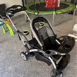 Double Stroller, Seat And Stand. Like New 