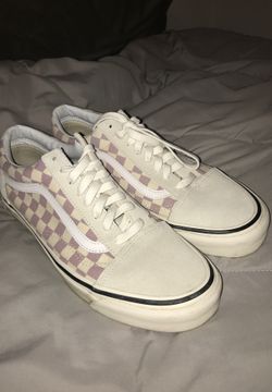 Checkered old skool vans