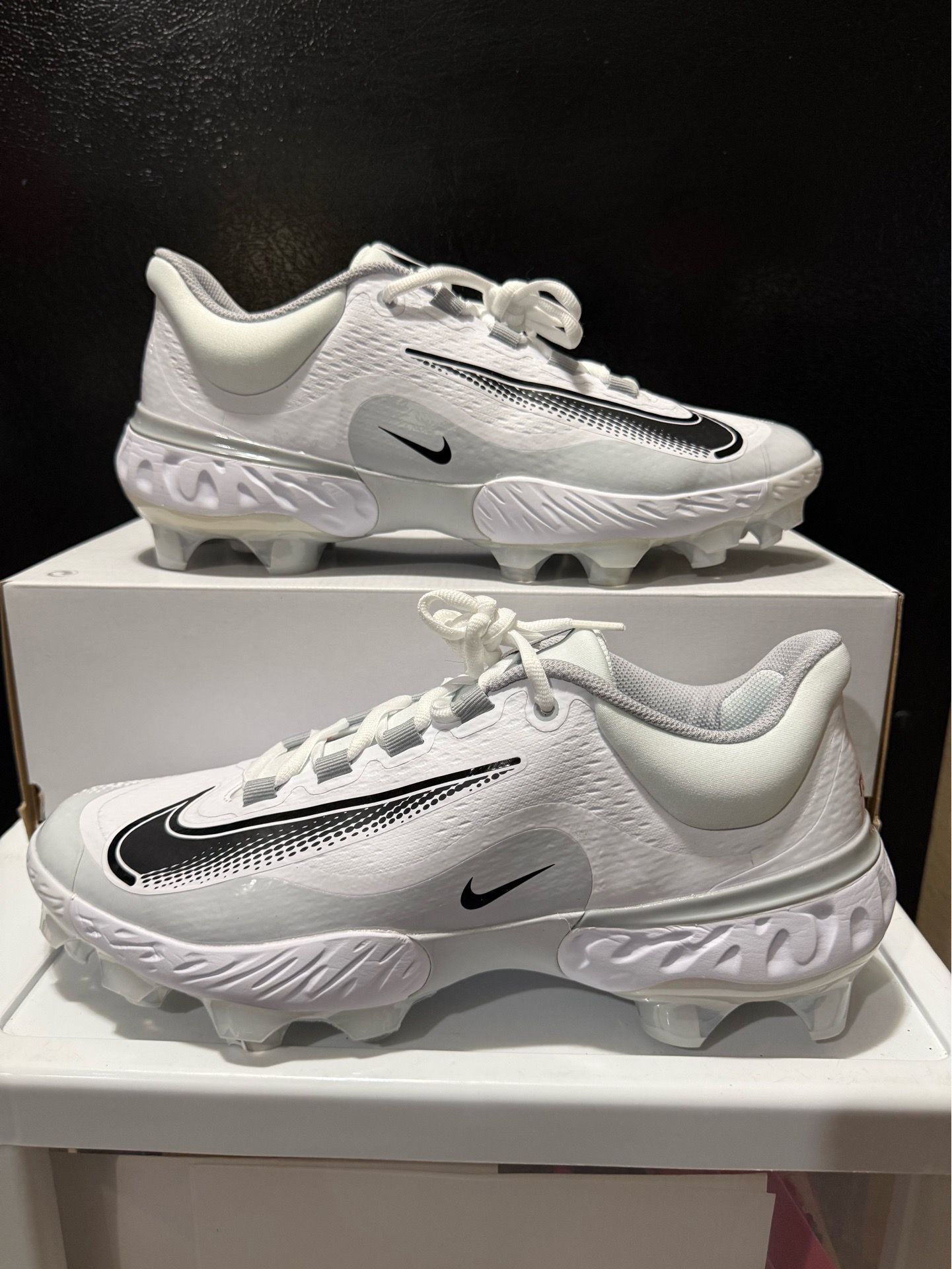 Size 11.5 Nike Alpha Huarache Elite 4 Low MCS Baseball Molded Cleats FD6255-100