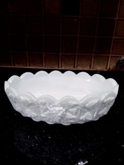 Vintage Milk Glass Dish
