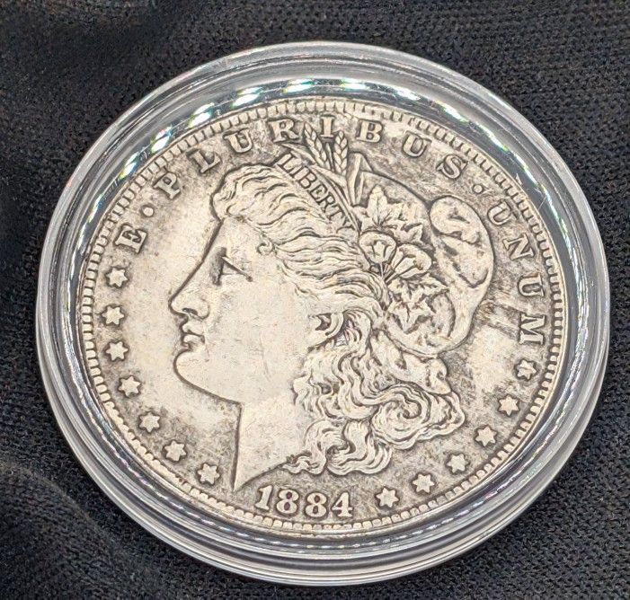 1884 CC Carson City Mint Silver Morgan Dollar