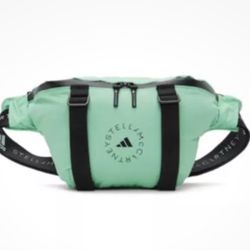 Adidas by Stella McCartney Women's Bliss Green / Black / White Bumbag MSRP $120