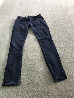Levi’s 524 woman’s size 5M (28 X 29) denim blue jeans too super low skinny