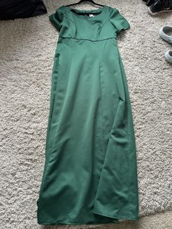 Long Forest Green Dress