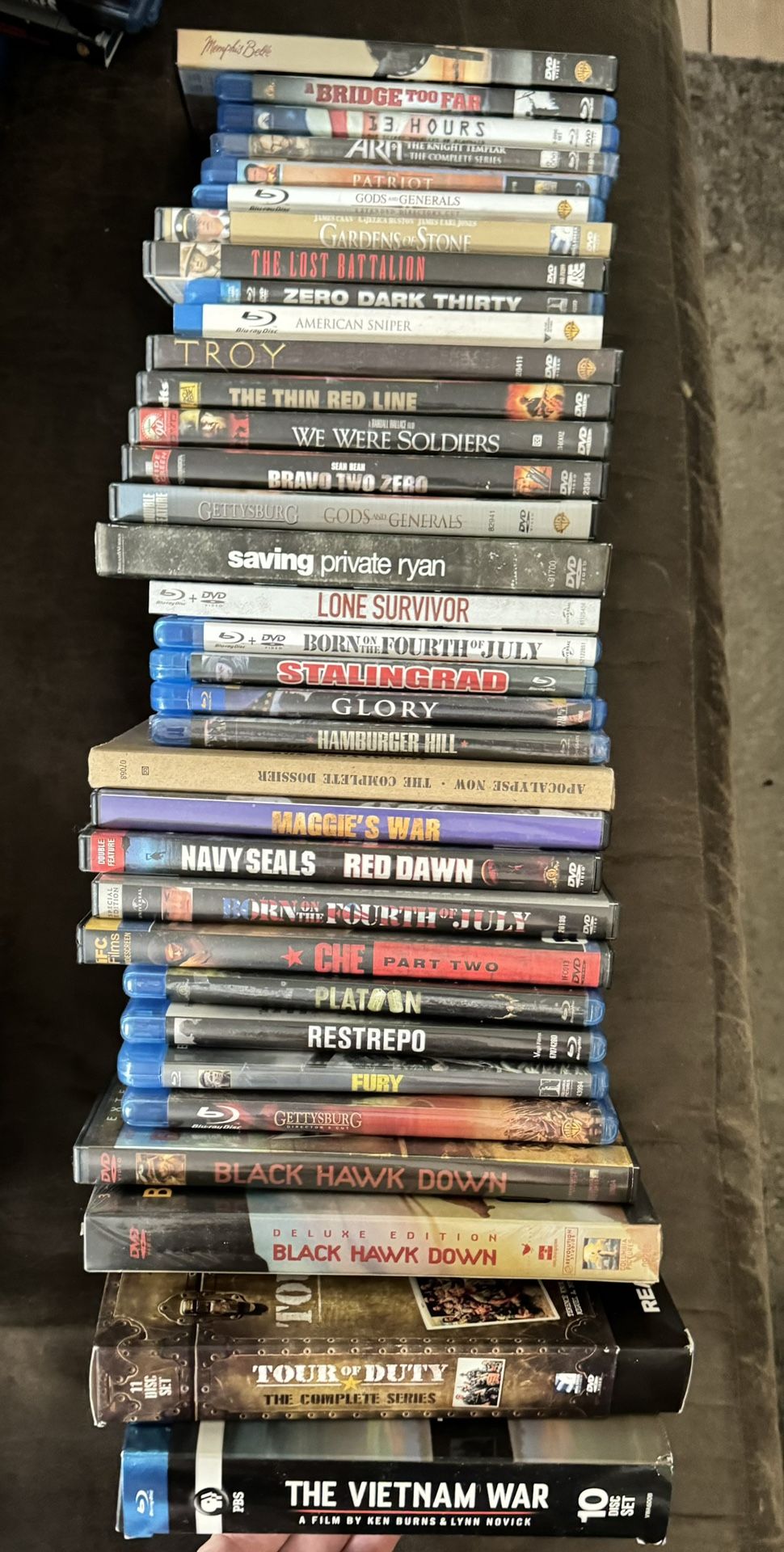 MILITARY - DVD’s and BLU RAY Movies-$1.00 Each