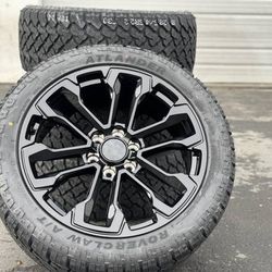 22" Wheels Tires Chevy Silverado 1500 Tahoe GMC Sierra Yukon Cadillac