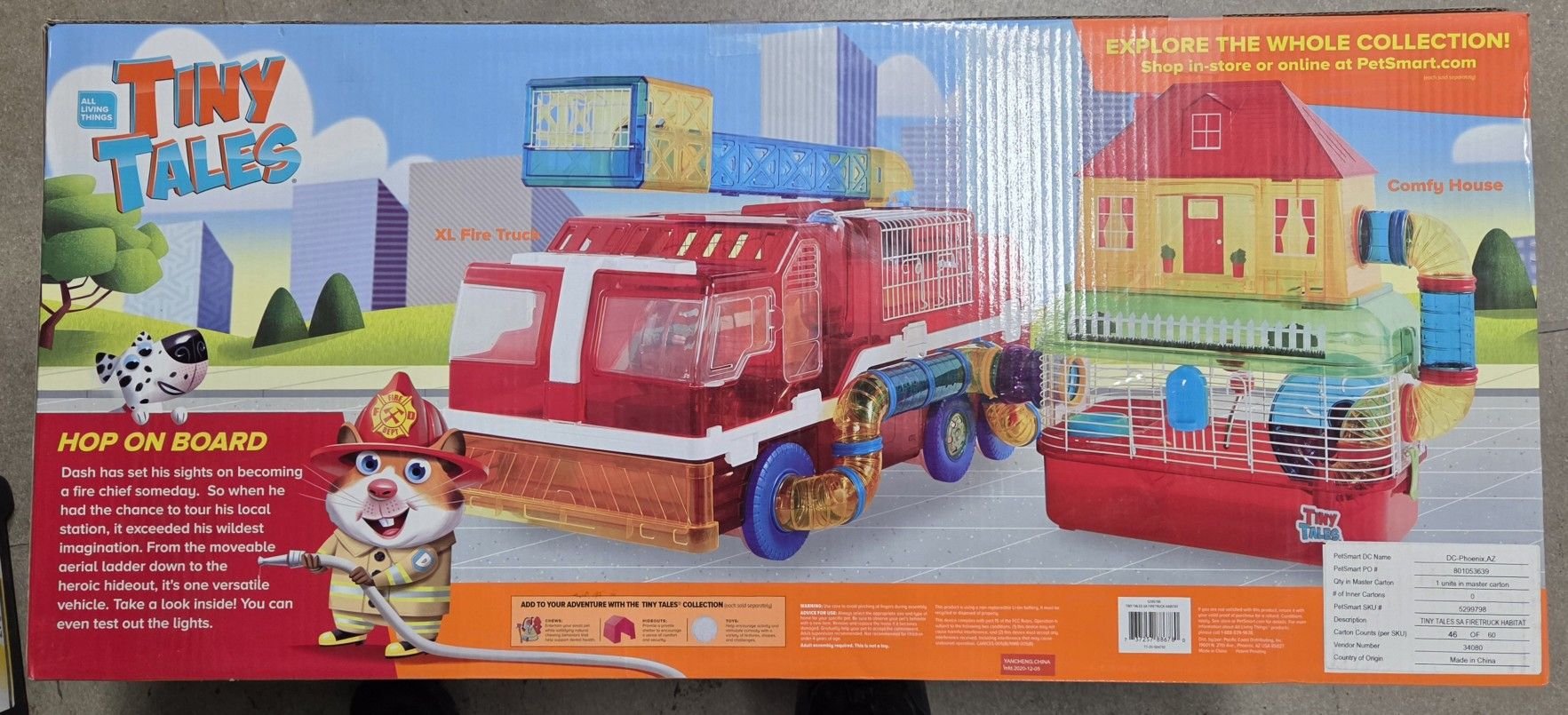 All Living Things Tiny Tales; XL Fire Truck Connectable Small