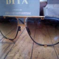 Dita Mach Five Gold Titanium Authentic Designer Sunglasses 