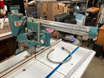 Vintage Black & Decker Model 1170 Radial Arm Saw w/ Dust Collection Cabinet