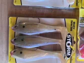 12 Packs Storm Wildeye Swim Shad Swimbaits, 4”,5”,6”,7” Fishing Lures for  Sale in Los Angeles, CA - OfferUp