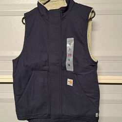 New Carhartt Men's Flame-Resistant Sherpa-Lined Vest 
