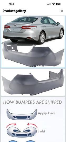 Brand New Rear Bumper Cover for 2018-2020 Toyota Camry Hybrid LE
