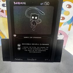 Pokémon Custom Art Card — “Meow” (PokeDerp Series by JWillyGuy)