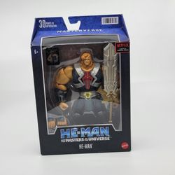 Masters of The Universe Masterverse Animated He-Man 7" Figure Gift 
Mattel Toys New, sealed.
UPC 0
Weight 13oz plus shipping materials.