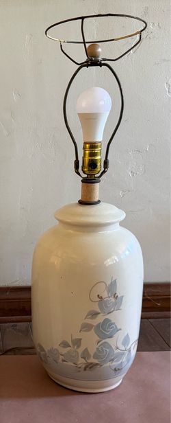 Vintage Ceramic Table Lamp (No Shade)