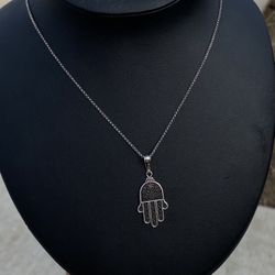 Hamsa Pendant With Custom Length Chain