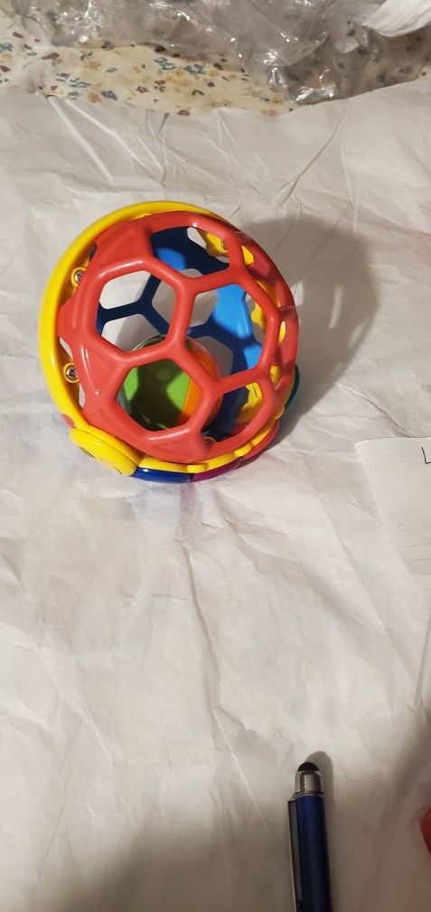 Vintage Baby Einstein Plastic Caterpillar Baby Toy First Ball Grasping Teething