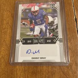 2022 Leaf Draft Danny Gray Auto Leaf Rookie