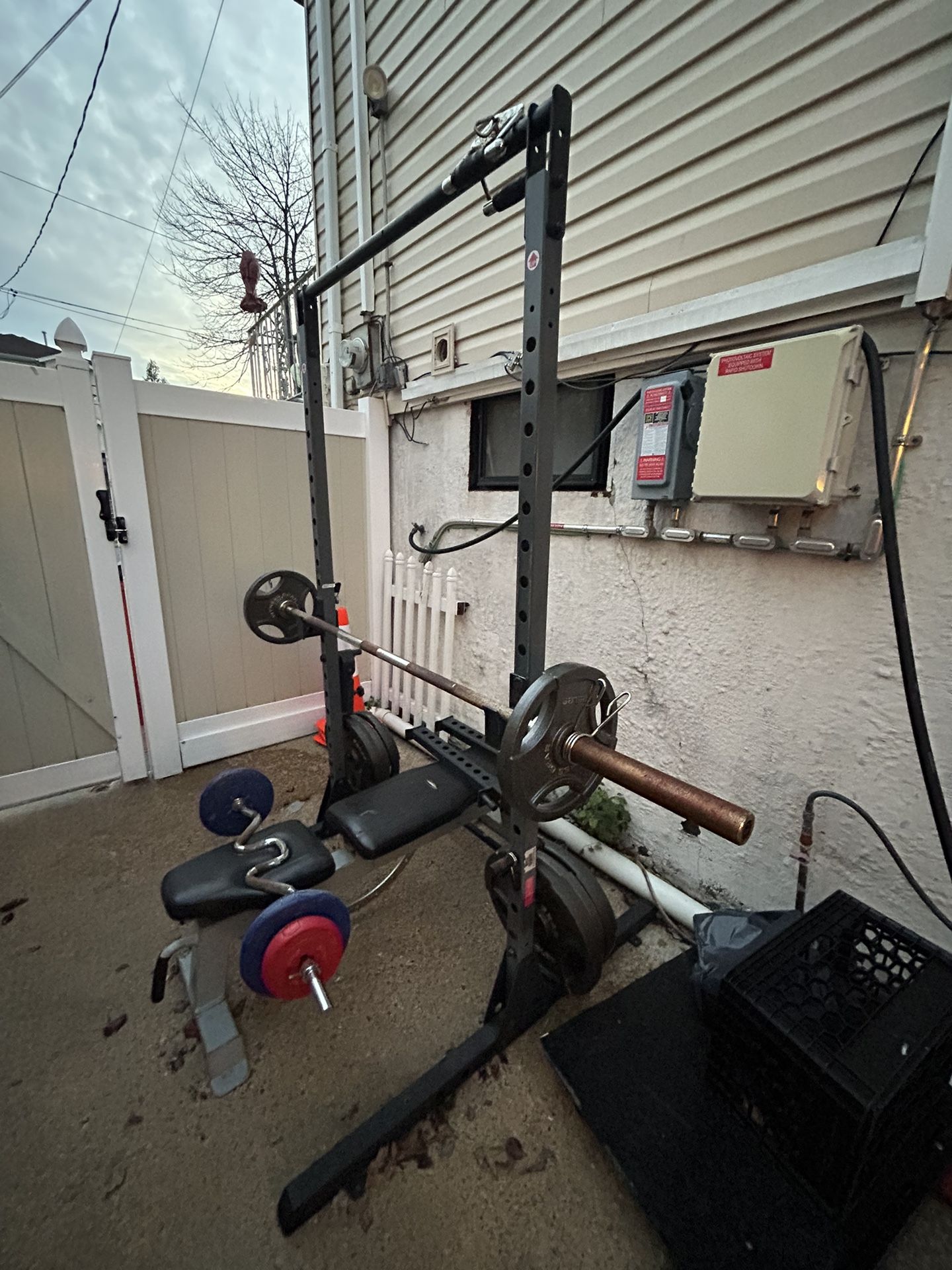 Bench / Squat Rack Weights And Bench