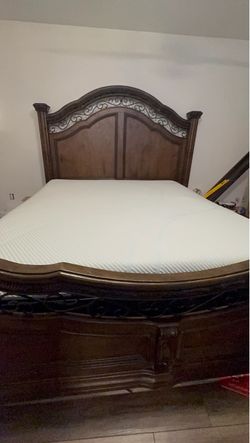 King size bed frame and dresser