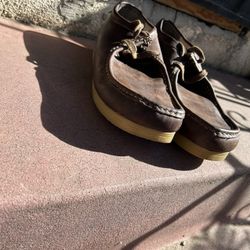 Clarks Wallabee Mocha Brown Loafers (11)