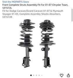 Front Complete Strut Assembly Pair 01-07 Chrysler/Dodge