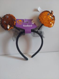 Halloween Sequin Pumpkin Headband