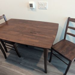 Winsome Solid Wood 3pc Dining Table Set
