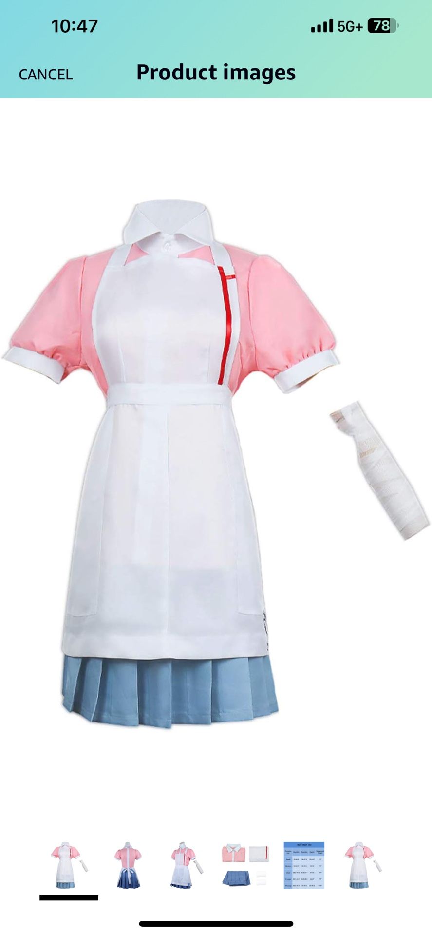 Ainiel Cosplay Halloween Costume Nurse Maid