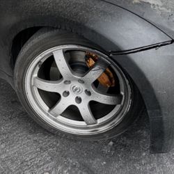 NISSAN TRACK RAYS (FULL SET W Z1 SPACERS)
