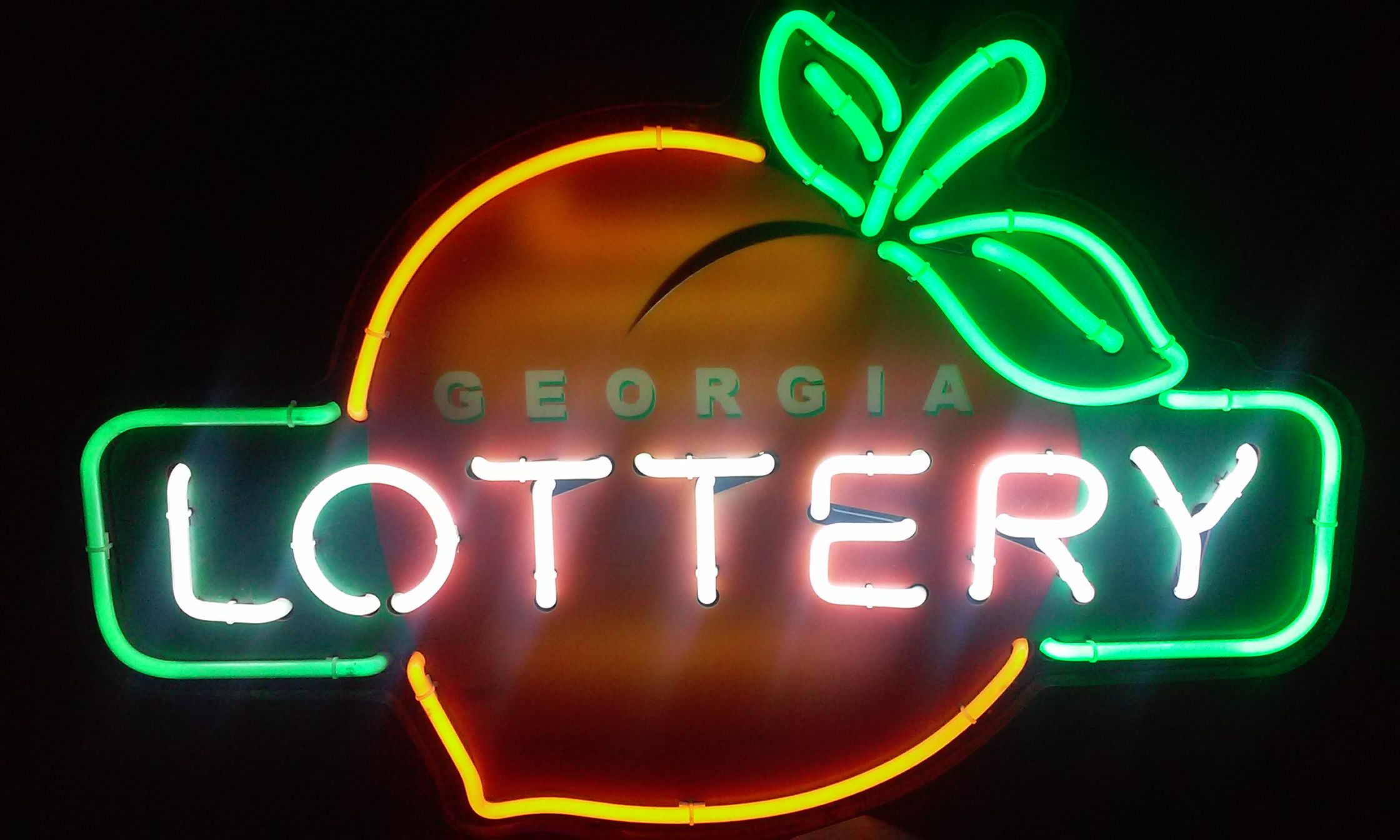 GEORGIA LOTTERY NEON LIGHT SIGN