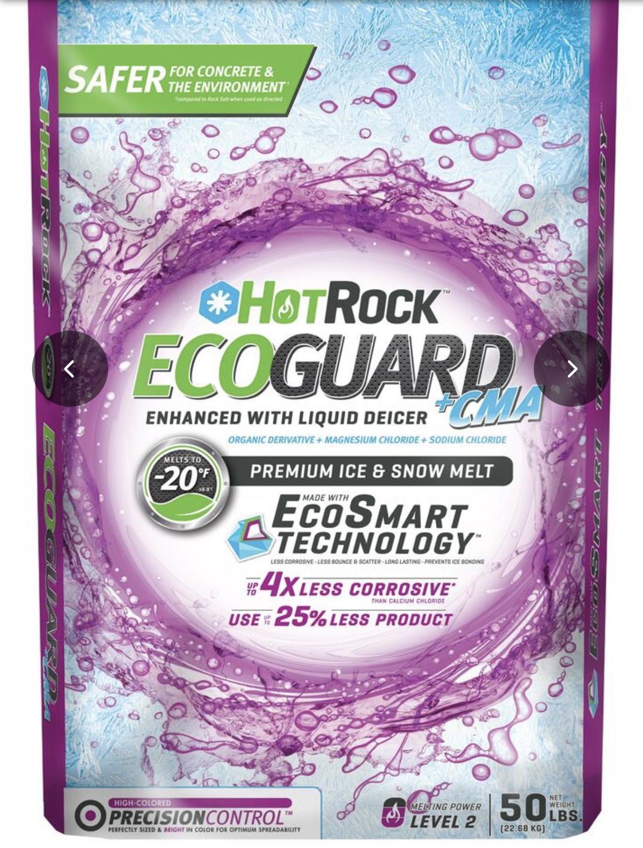 HotRock™ EcoGuard Sodium Chloride, Magnesium Chloride Ice Melt - 50 lb Bag