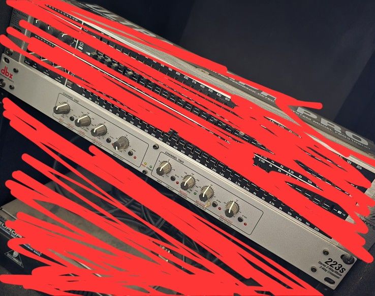 DBX 223s Stereo 2-way Mono 3-way Crossover For Pa System