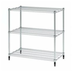 IKEA OMAR shelf unit galvanized, 36" x 20" x 37" for bathroom, hallway or garage 