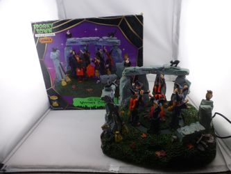 Lemax Spooky Town Witches' Coven Lighted - Does Not Spin - I3