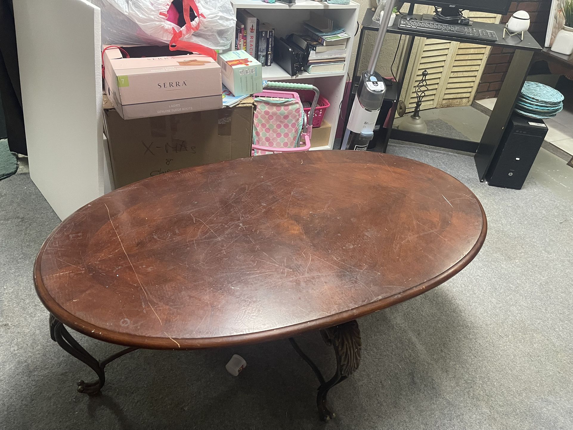 Coffe Table & End Glass End Tables