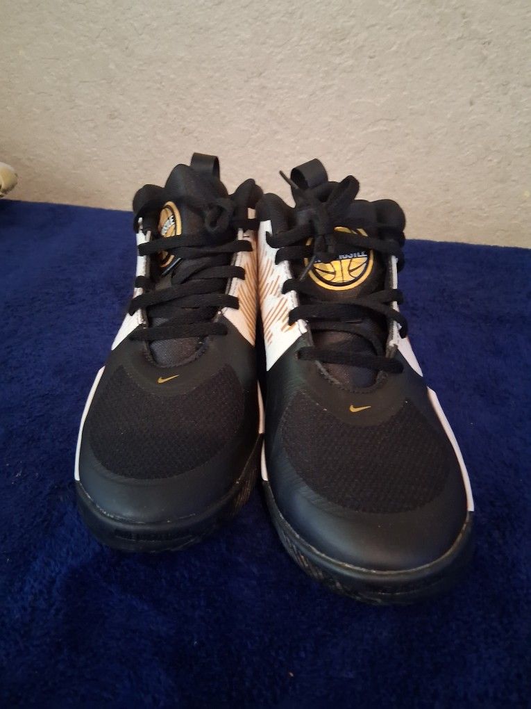 Nike TeamHustle D9 Black Metallic Gold
