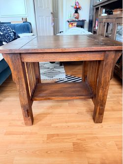 Craftsman style vintage coffee table