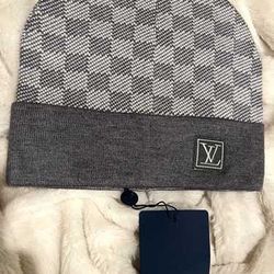 Louis Vutiion Beanie Black/gray Checkerboard 