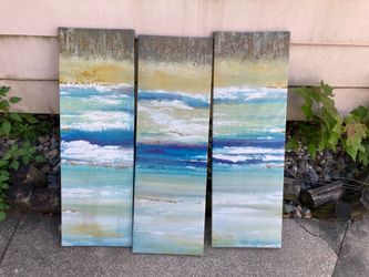 Three piece wall decor