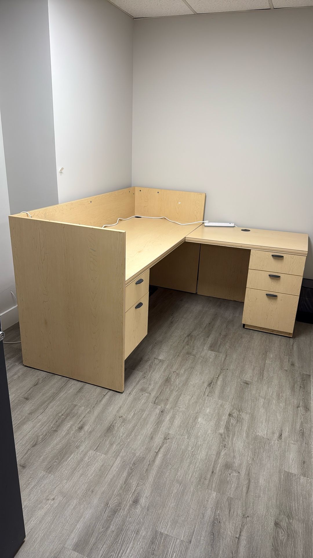 Deep L Shape Office Desk
