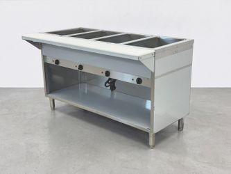 ETL 4 Plate Warmer And Dry Steam Table 110v NH-4-120-OC