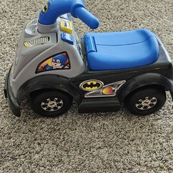 kids batman riding car