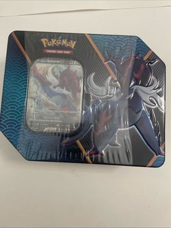 2022 POKEMON SWSH EVOLVING SKIES HISUIAN SAMUROTT V DIVERGENT POWERS TIN SEALED
