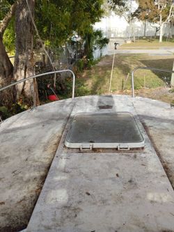 1986 21'3" Chris cross outboard vessel and trailer